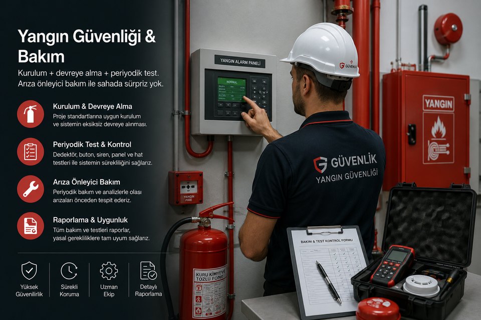Yangın algılama ve güvenlik paneli